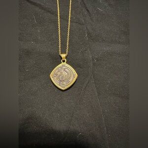 24 inch brighton, two tone, gold and silver necklace reversible